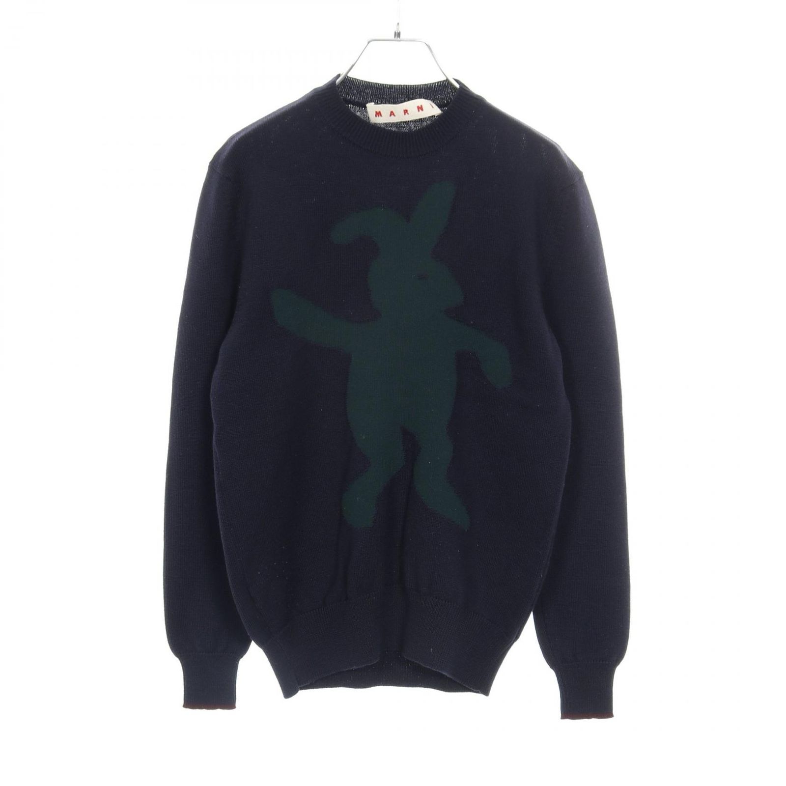 マルニ MARNI ニット セーター ネイビー ウール ラビット ニット 