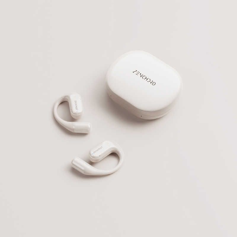 ZENCHORD 1 クラシックホワイト AI議事録イヤホン Notta対応 オープンイヤー型 ZENCHORD1W