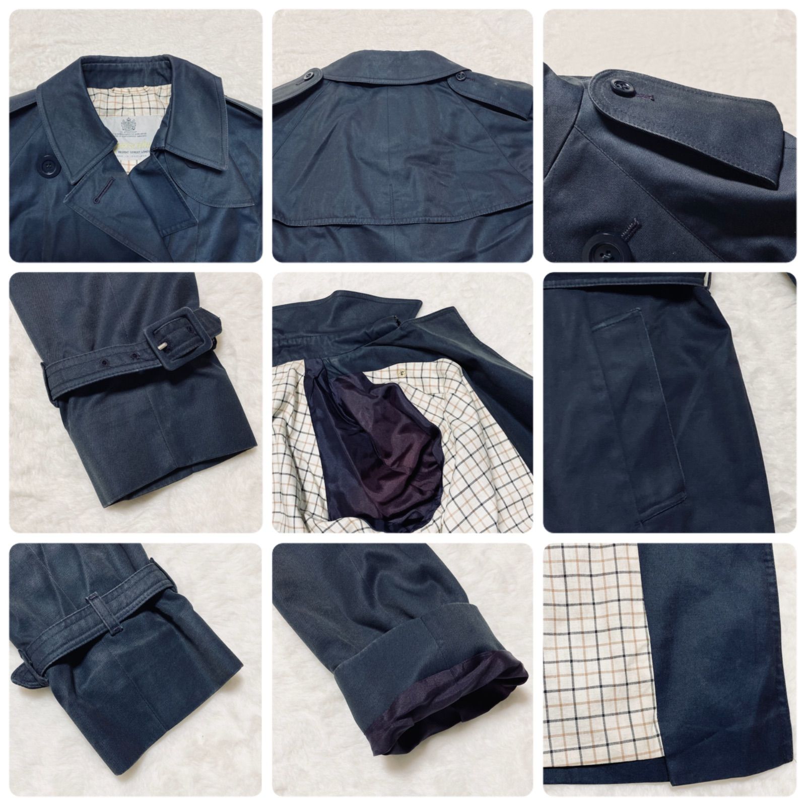 □本国タグ□Aquascutum アクアスキュータム Aqua5 アクア5 ダブル