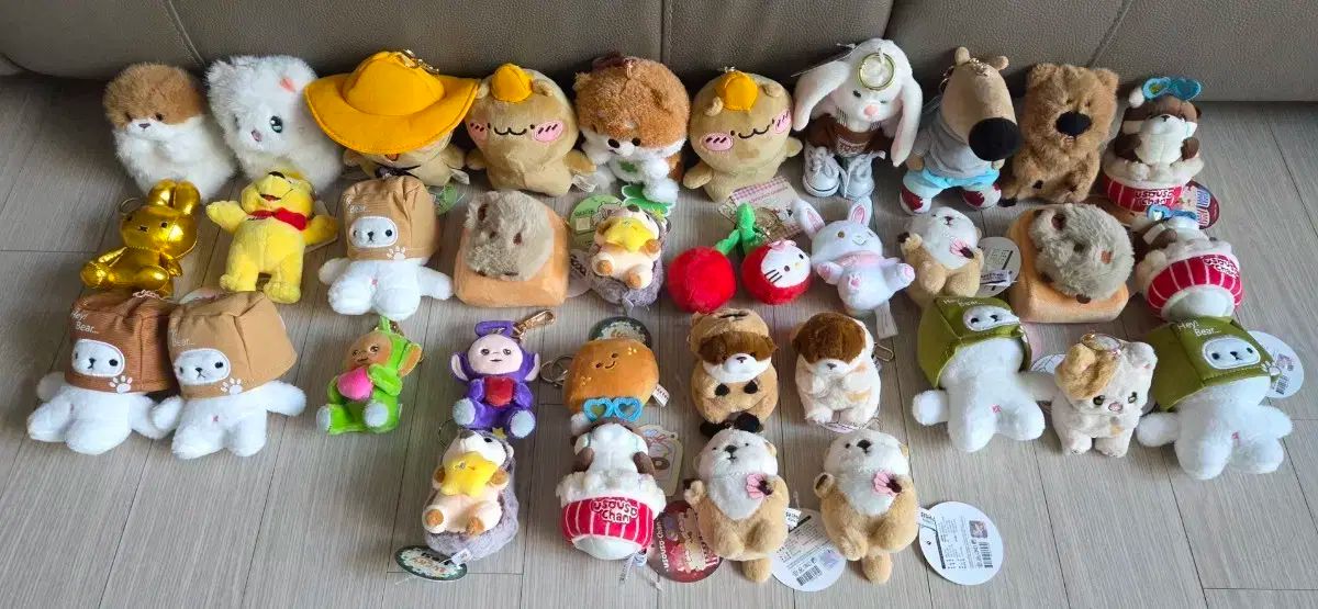 ぬいぐるみキーホルダー 34ea 55000円