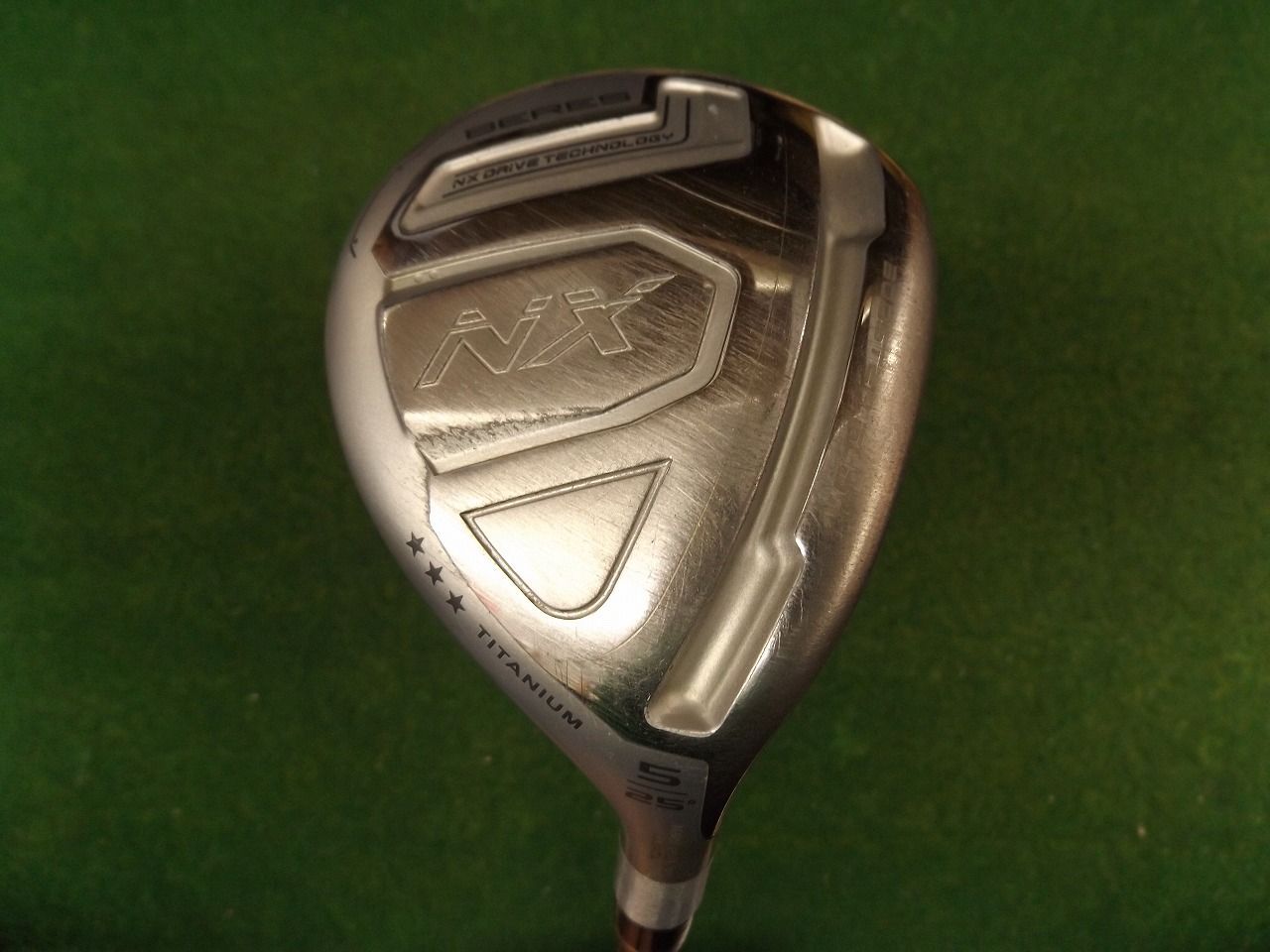 3856 BERES NX 5 25° 純正カーボン UNI-FLEX 差戻し カバー有 ホンマ ベレス ユーティリティ ゴルフクラブ .990752