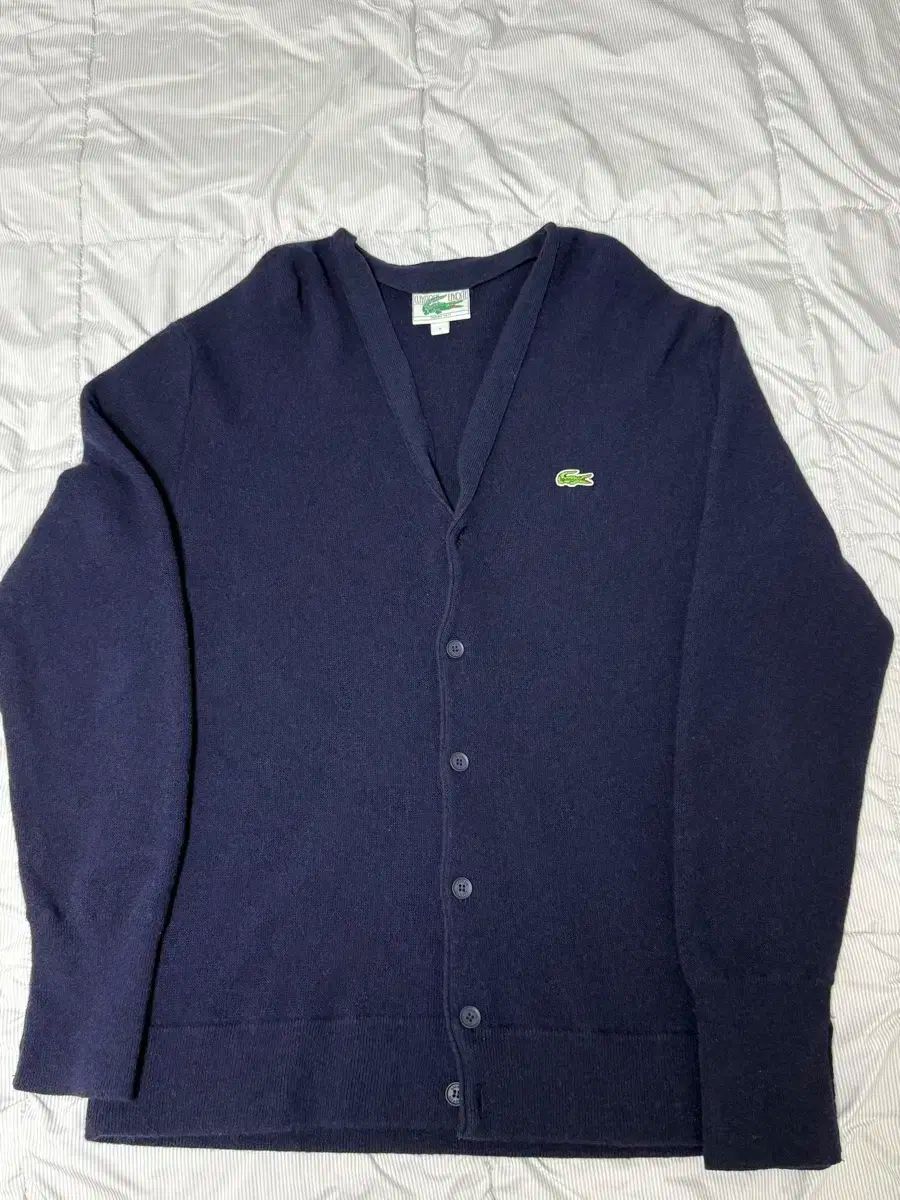 Classic LACOSTE メンズ カーディガン ネイビー L サイズ