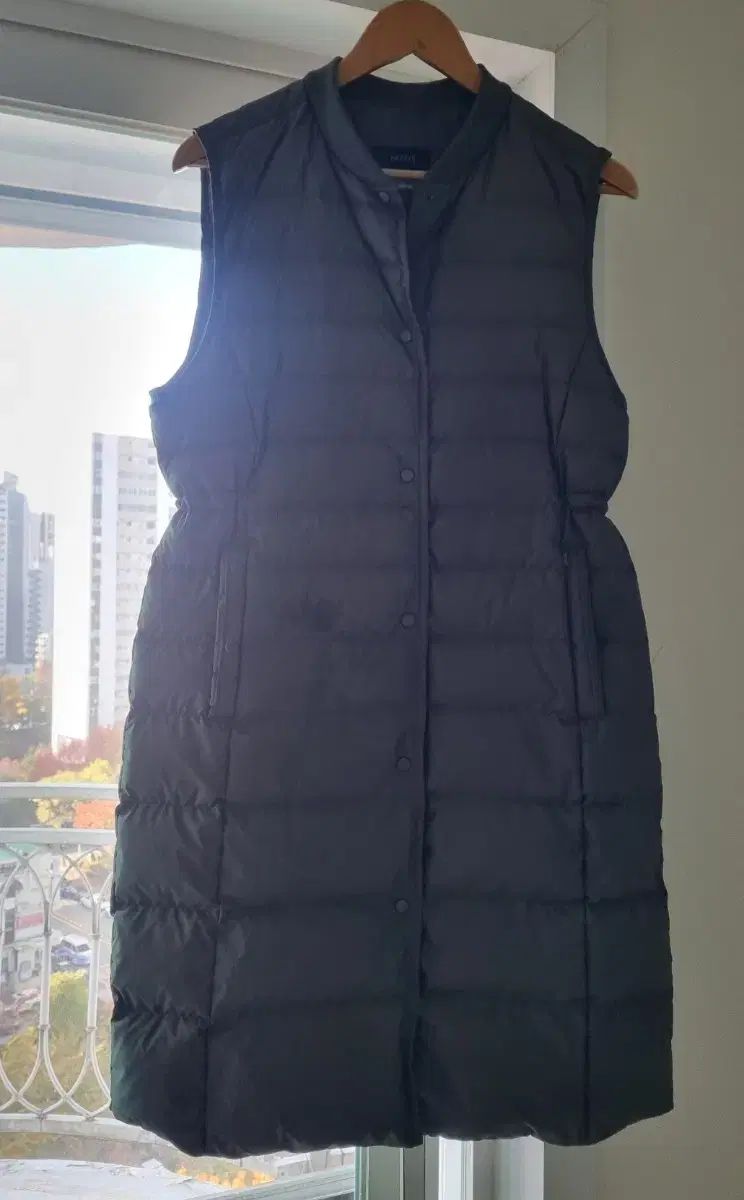 HAZZYS ヘジス グースダウン ロング丈 ダウンベスト