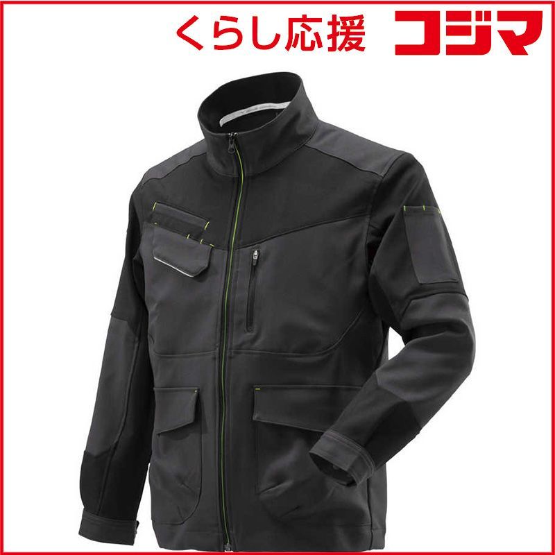 ミズノ ワークジャケット 通年向け ユニセックス 08 チャコール×ブラック Lサイズ F2JE119408-L