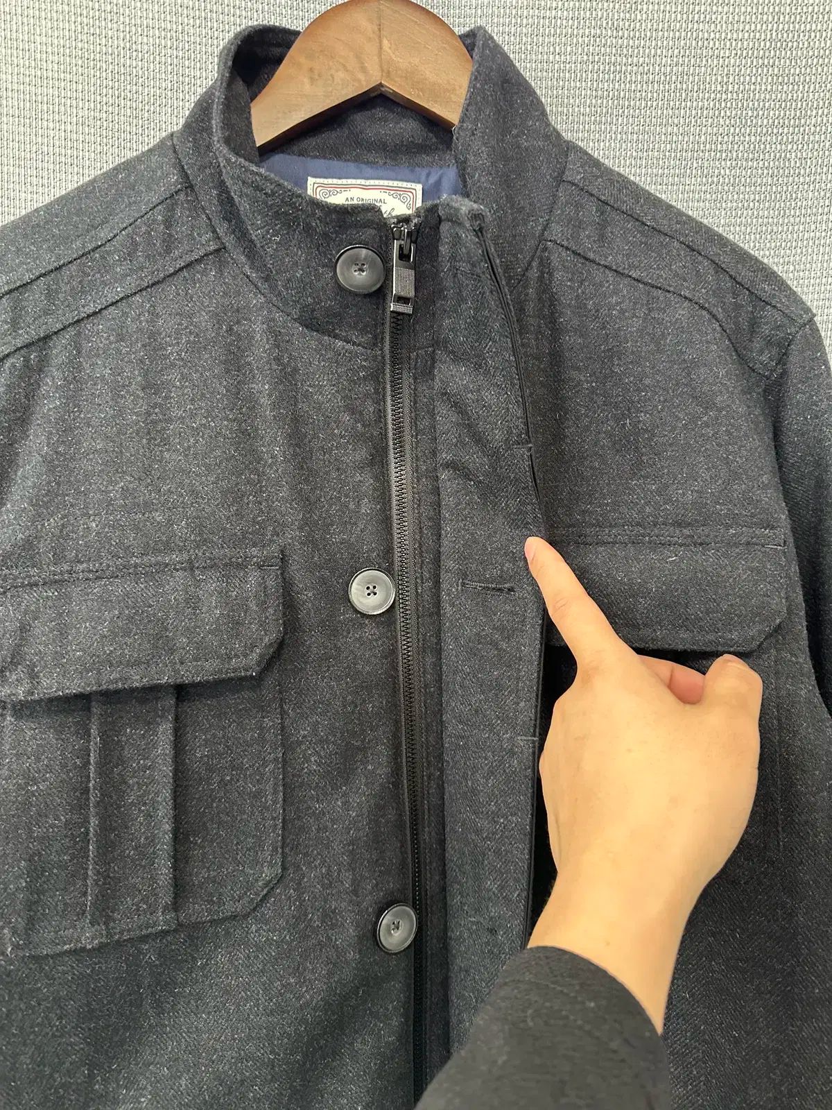 ウールブレンド フィールドジャケット