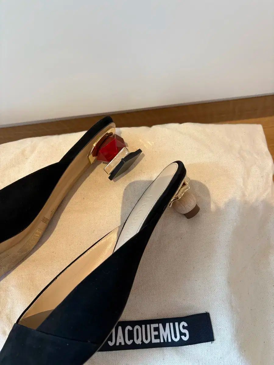 ジャックムス スウェード ブラック ミュール 37