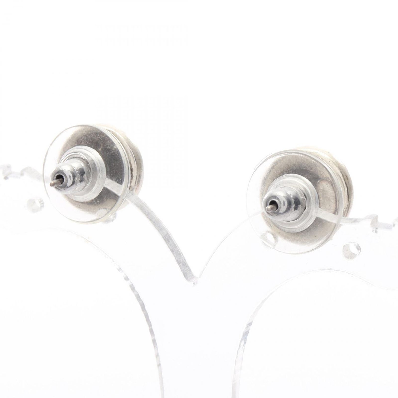 シャネル CHANEL ピアス ココマーク ステンレススチール ホワイトロゴピアス レディース C