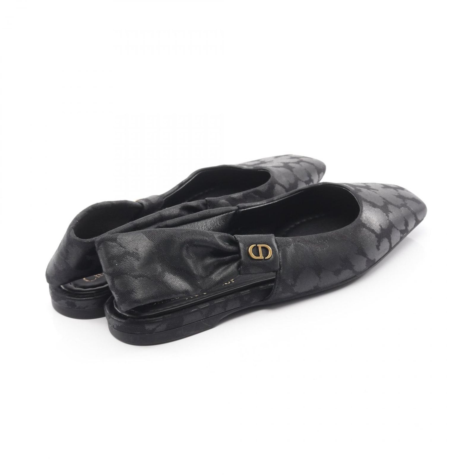 クリスチャンディオール Christian Dior パンプス CDロゴ キャンバス レディース A