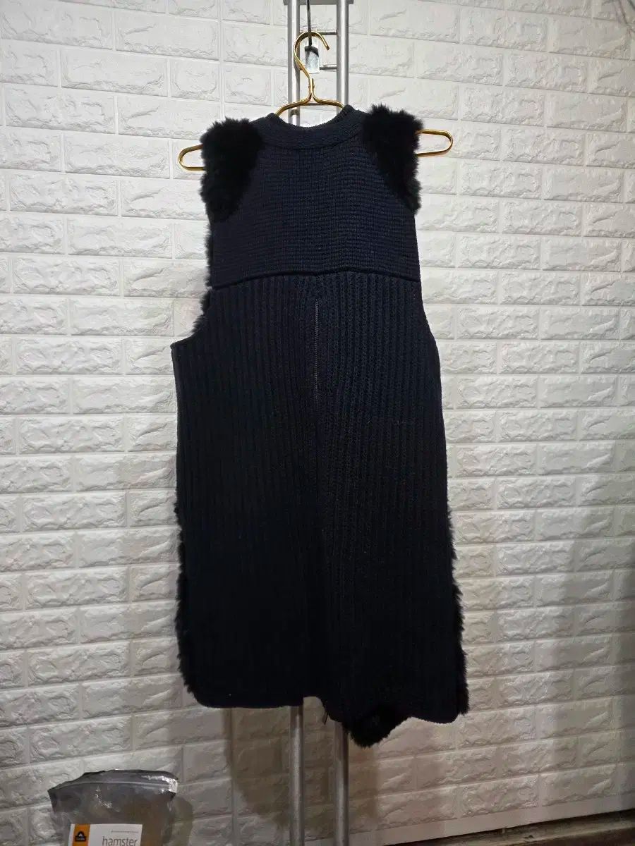 SYSTEM ファー ベスト ブラック レディース ベスト