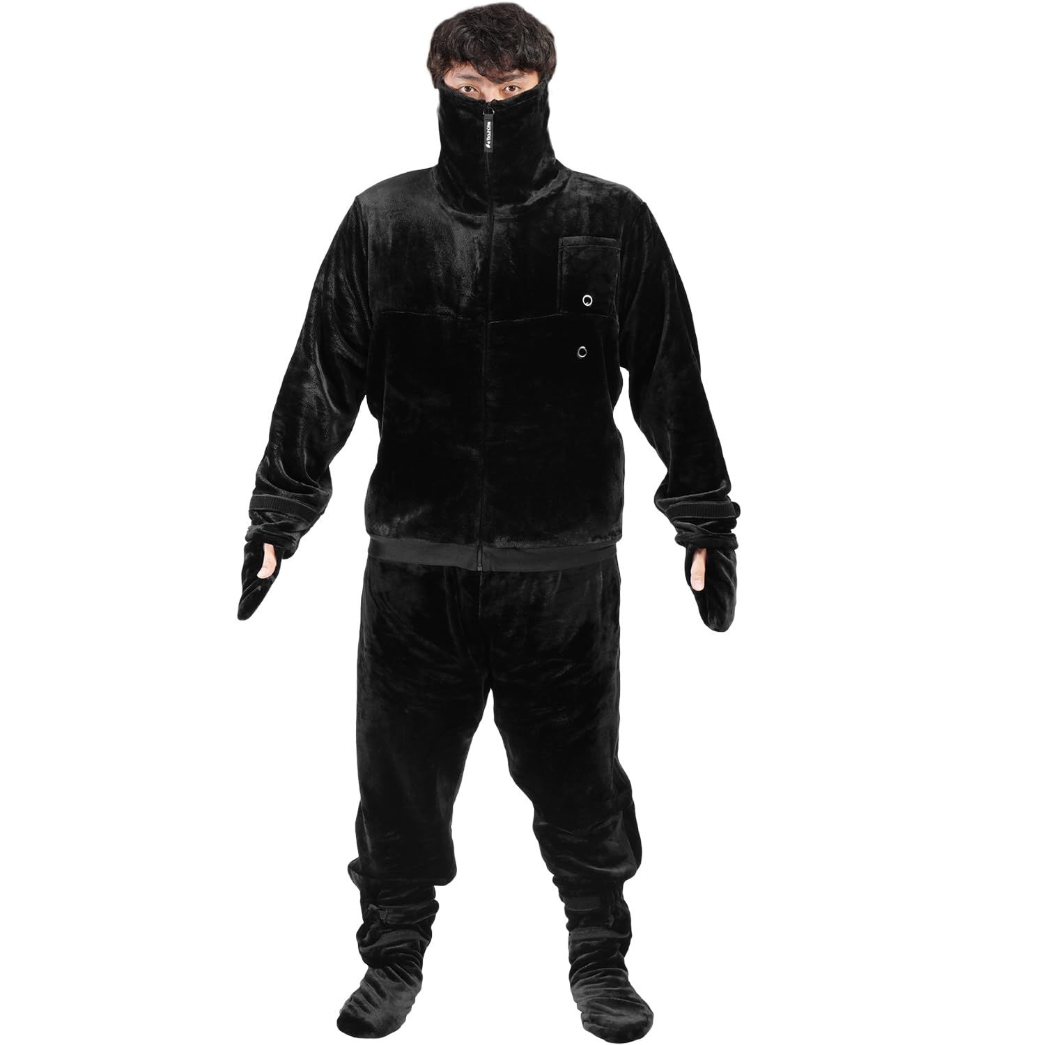 バウヒュッテ 着る毛布 ゲーミング着る毛布 ダメ着4SG HFD-4SG25-XL-BK ブラック XL