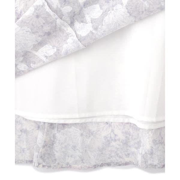  プロポーションボディドレッシング カジュアルドレス ラッフルラインフラワーワンピース レディース ピンク その他 フェイスケア