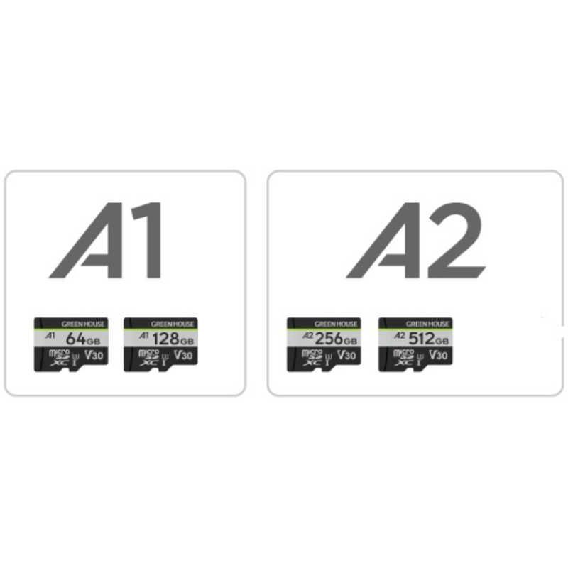  グリーンハウス microSDXCカード UHS-I U 3 V 30 A 2 512 GB Class 10 GH-SDM-ZB G MicroSDメモリーカード メモリーカード