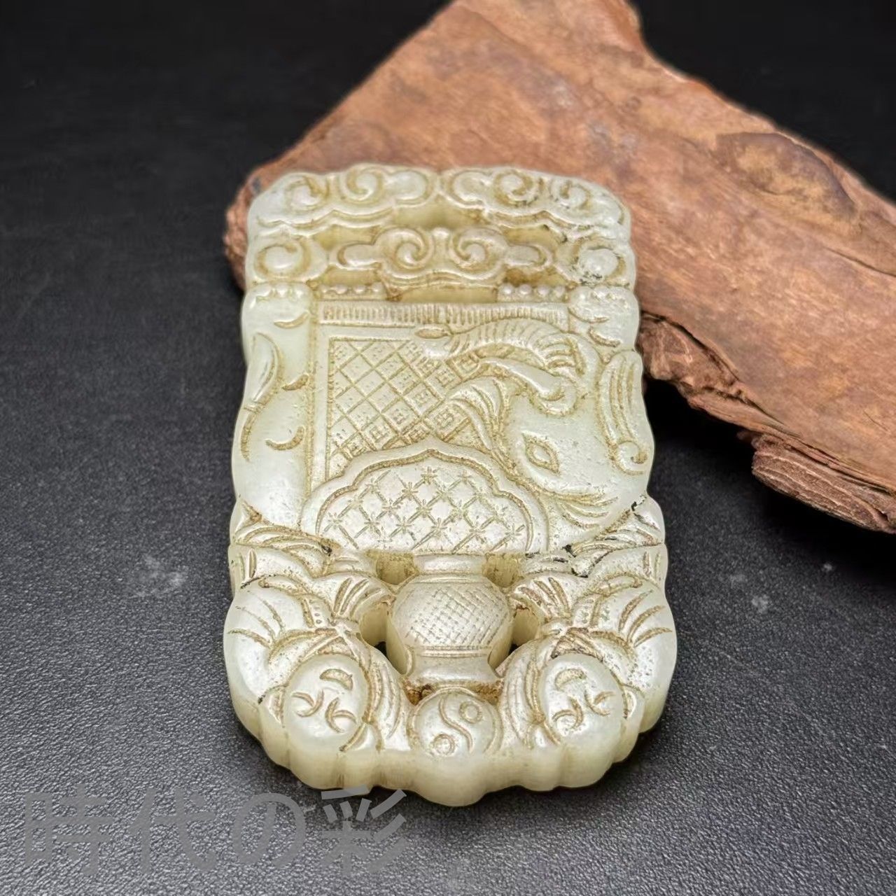 中国古美術　和田古玉 中国古美術.旧藏品.時代物.古和田玉彫り.大象玉珮.吉祥如意.造型古樸