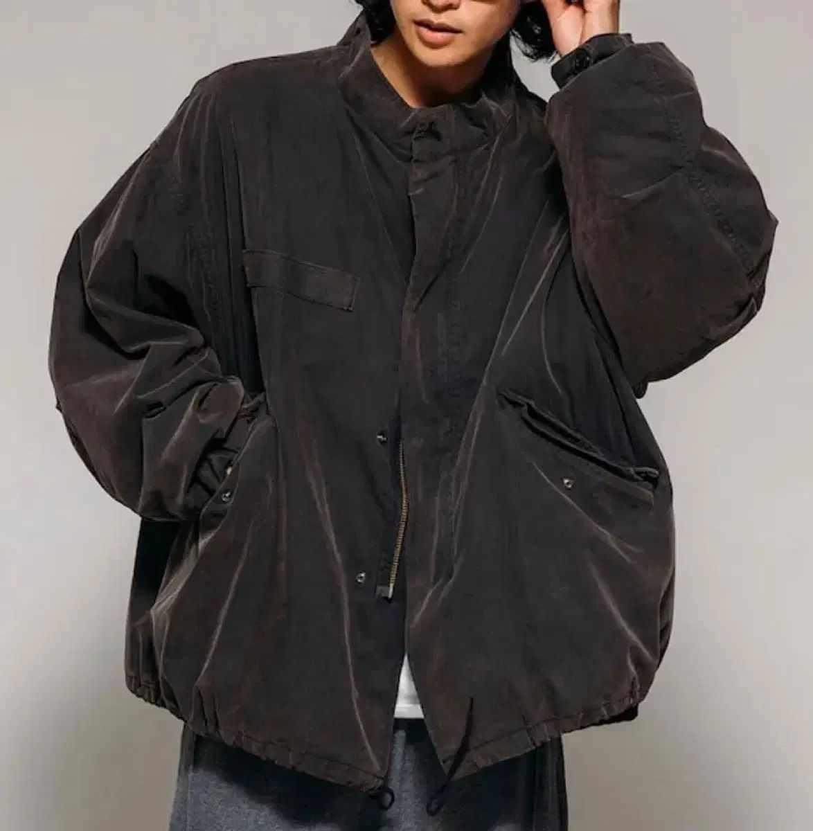 FREAK S STORE M65 ショートパーカ マウンテンパーカー ウール モッズコート フェイド ブラック S