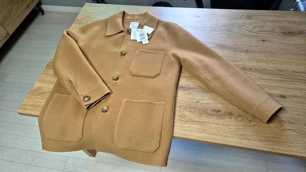 SANDRO サンドロ オム カシミア キャメル ジャケット 50サイズ