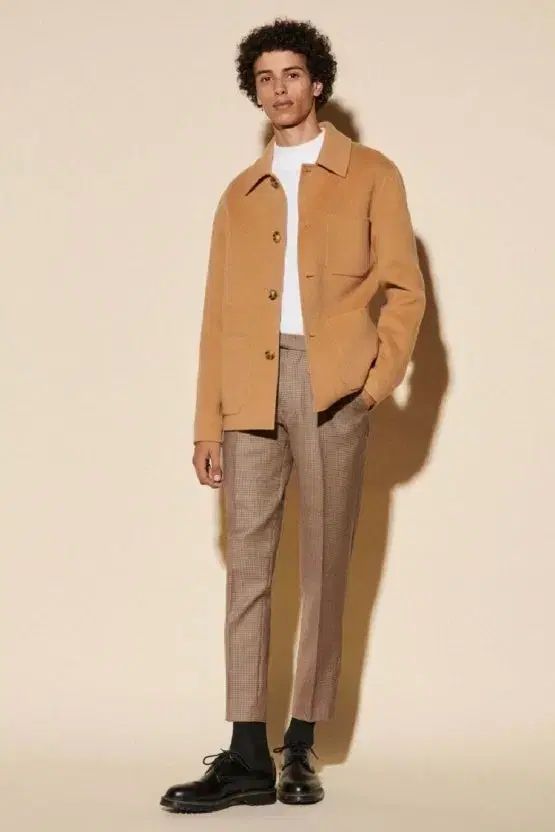 SANDRO サンドロ オム カシミア キャメル ジャケット