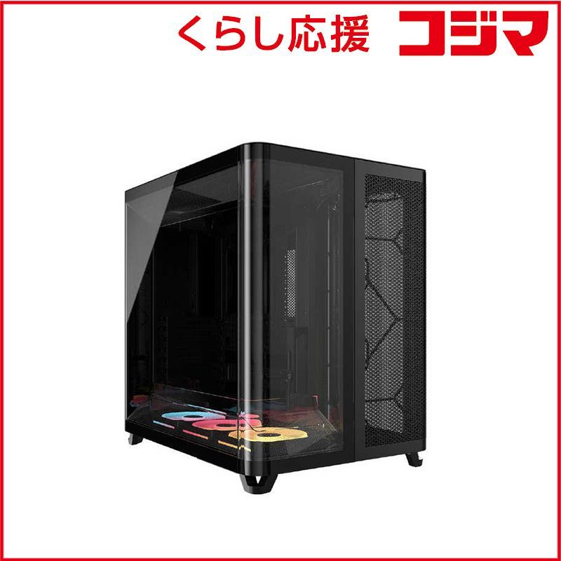 コルセア CORSAIR AIR 5400 LX-R iCUE LINK Tempered Glass Mid-Tower Black CC-9011320-WW