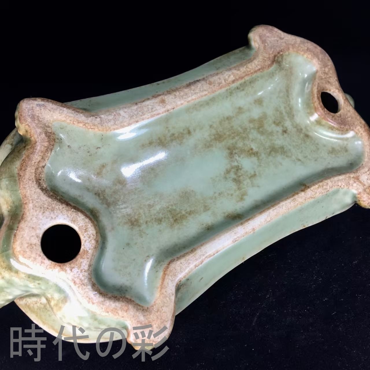 古磁 中国 古美術 陶枕？ アンティーク 銘あり 美品 古玩  置物 古磁 中国 古美術 陶枕？ アンティーク 銘あり 美品 古玩 置物