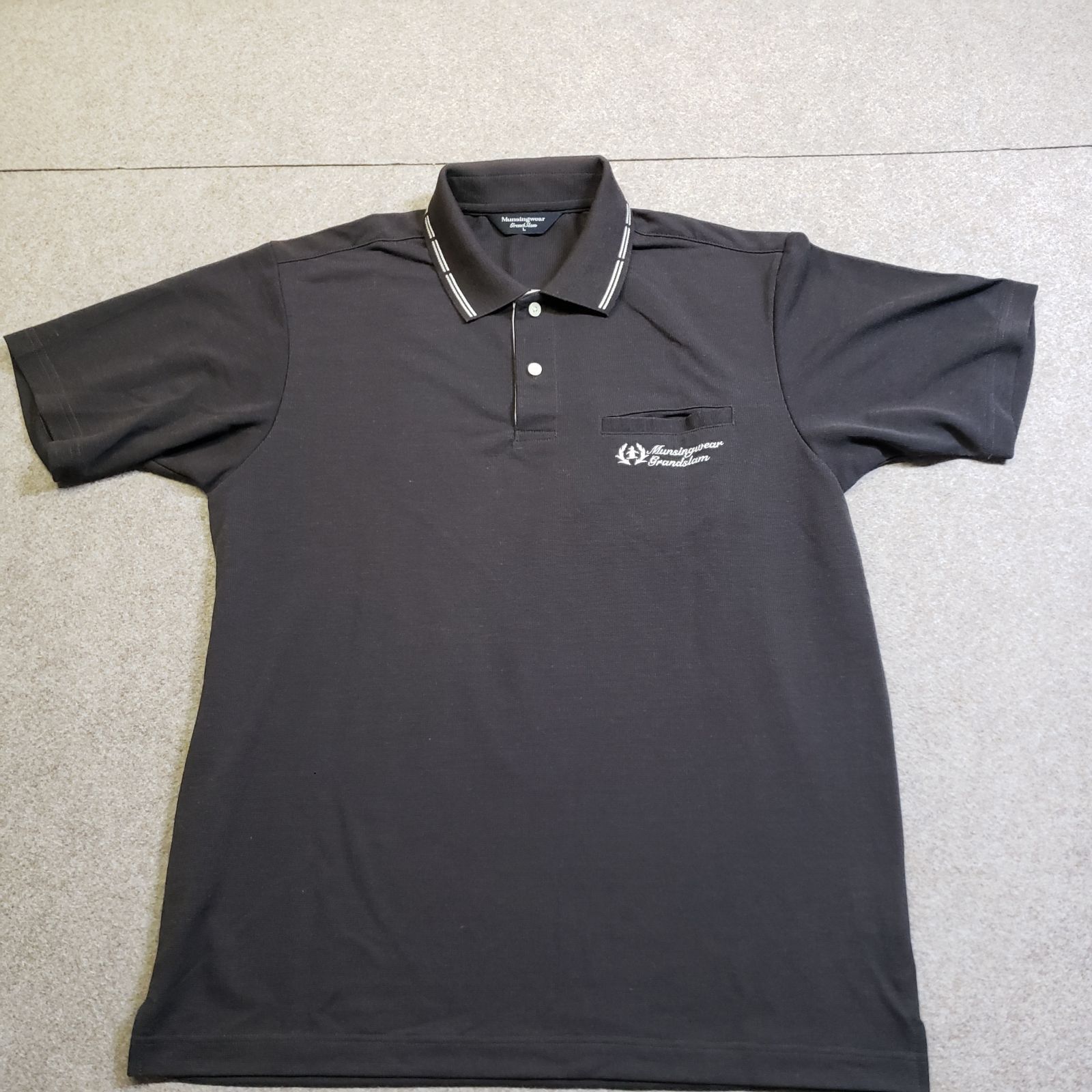 Munsingwear（マンシングウェア） Grand Slam 半袖ポロシャツ ブラック