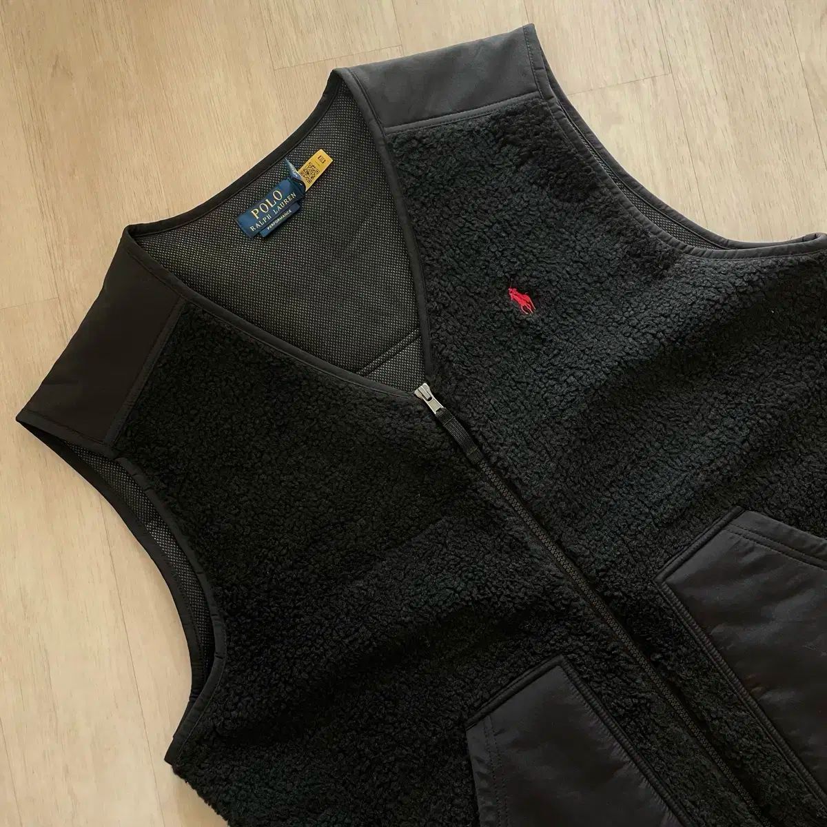 ポロ ラルフローレン フリース ベスト ブラック L