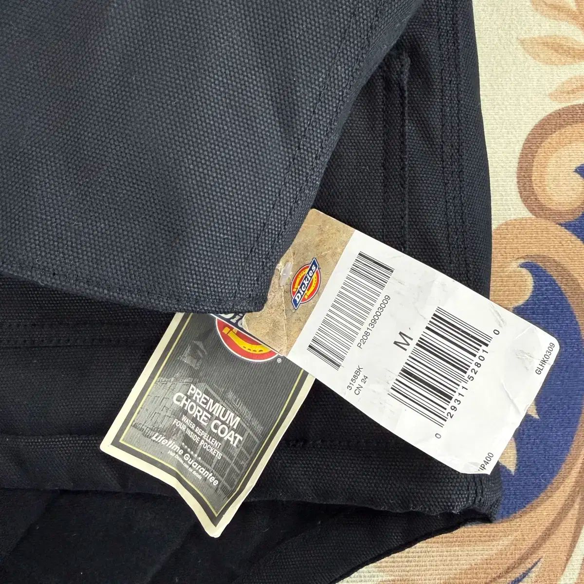 M ディッキーズ DICKIES コーデュロイ ワークジャケット ブラック