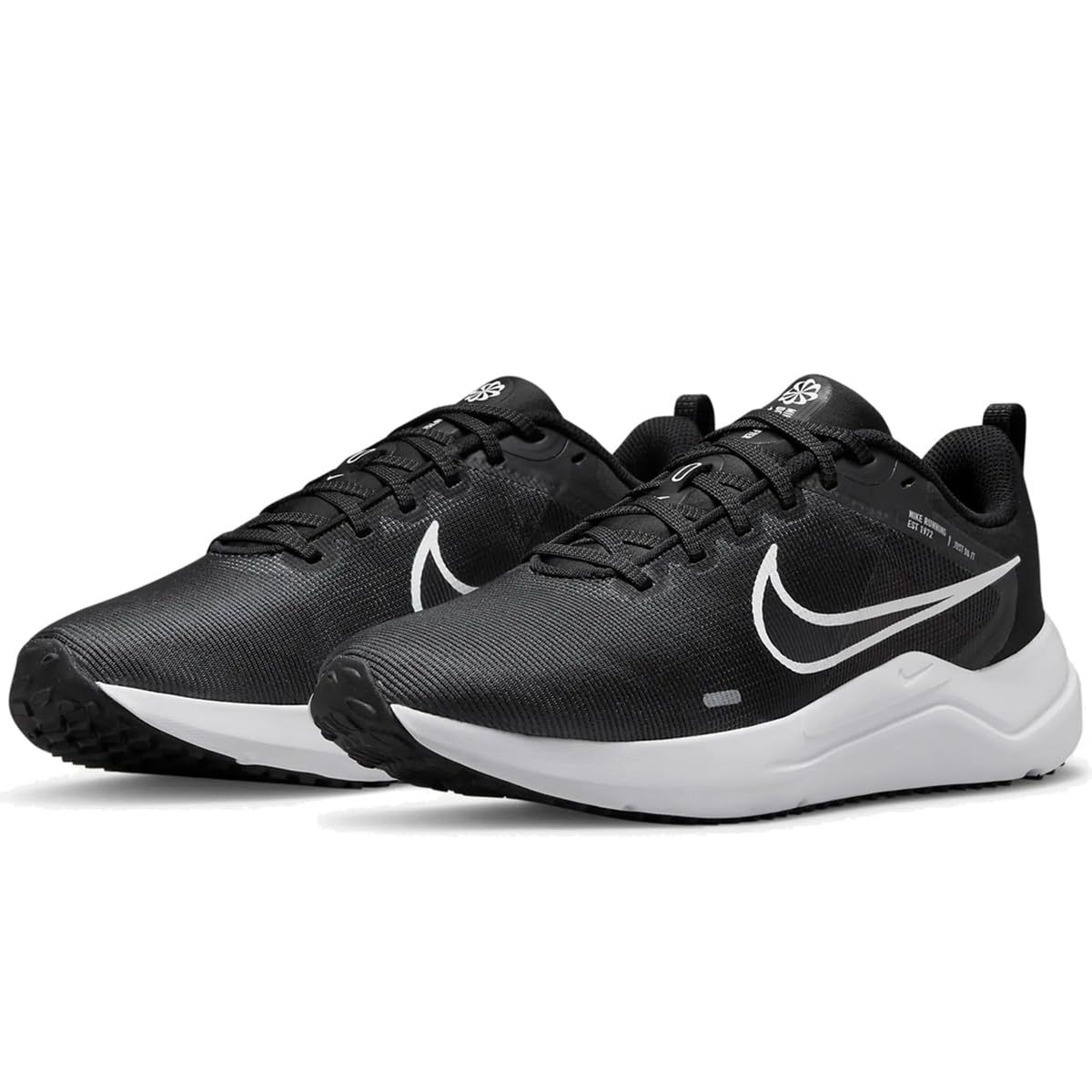 ナイキ ダウンシフター 12 W DOWN SHITER ブラック スモークグレー ピュアプラチナム ホワイト DD 9294-001 日本 24.5 cm