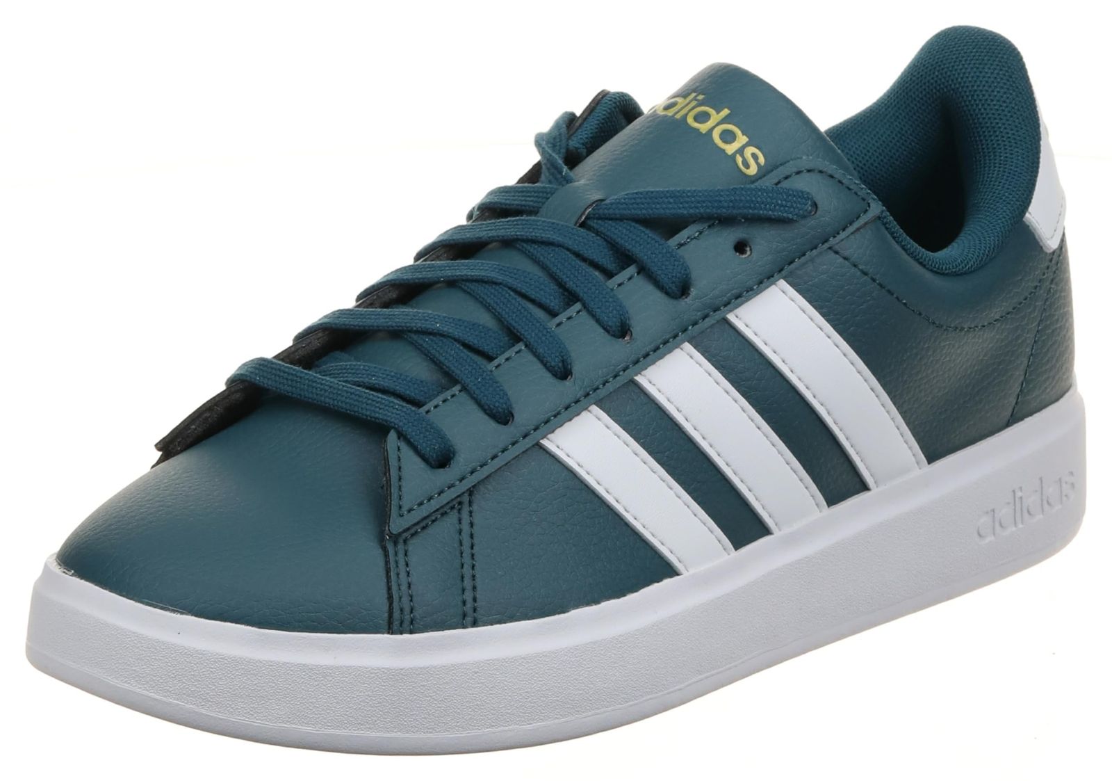 アディダス スニーカー グランドコート クラウドフォーム ライフスタイル コート コンフォート LIT 87 レディース アークティックナイト フット フットウェアホワイト ゴールドメタリック IF 2840 Free Size