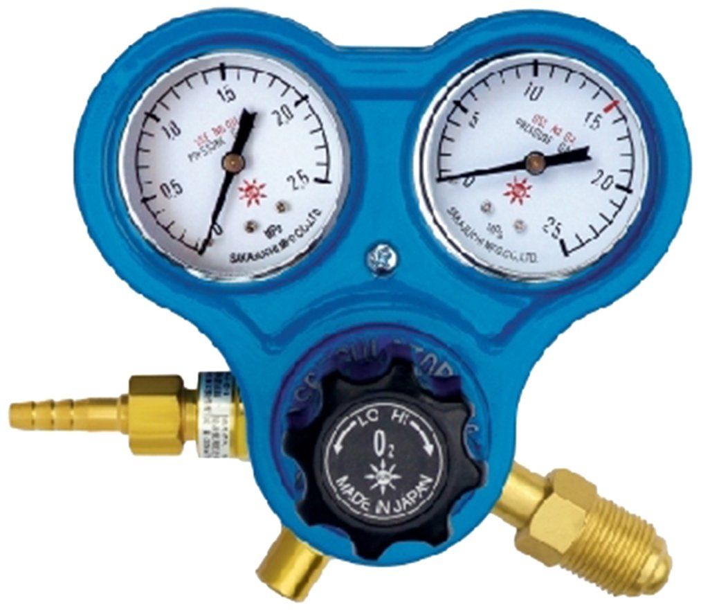 サン 逆火防止器内蔵型 酸素用 ガス圧力調整器 SG-3 548792