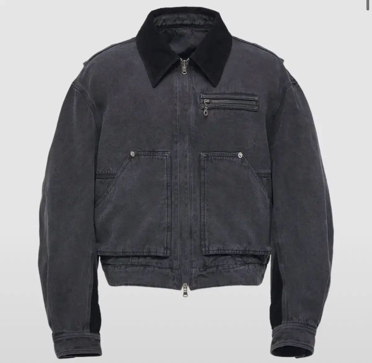 クアー オーバーダイ加工 フェイディド ワークジャケット L