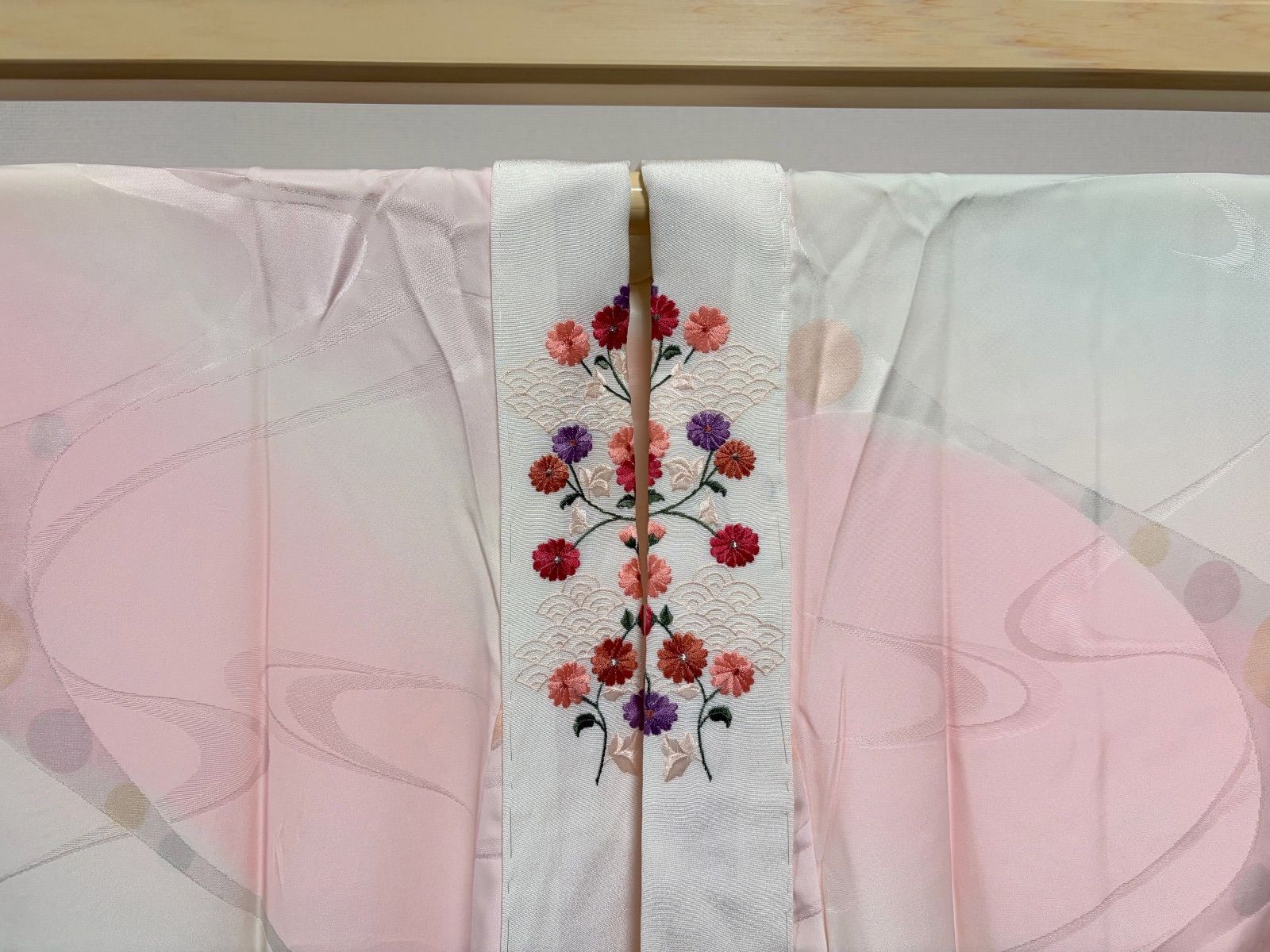 ❃1万以上値下げ❃振袖（孔雀柄）長襦袢　帯　3点　昭和レトロ ❃1万以上値下げ❃振袖（孔雀柄）長襦袢帯3点昭和レトロ