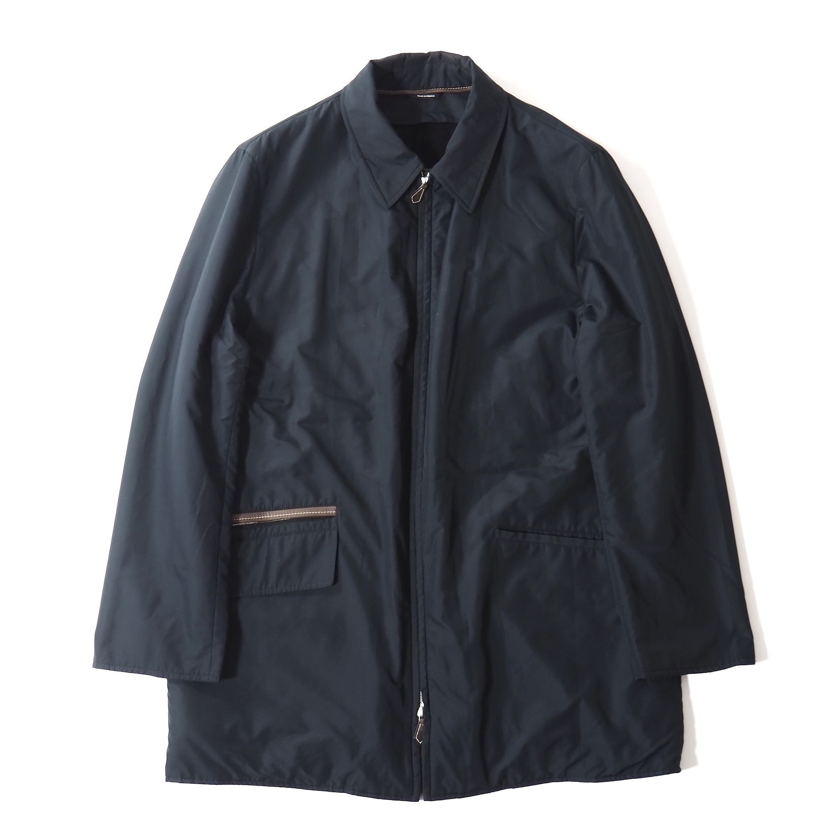 HERMÉS ネイビー アウター HERMES - 未使用 エルメス HERMES ジャケット ブルゾン フリース