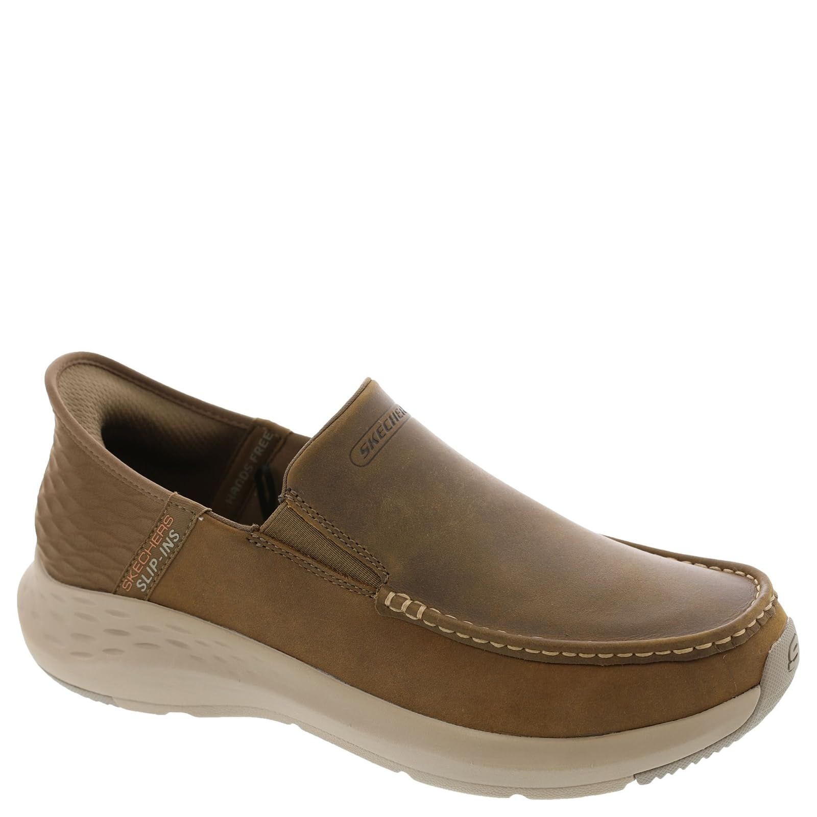 Skechers メンズ Parson Oswin スリップインローファー, デザート, 8 Wide [デザート] [One Size Mens Adult]