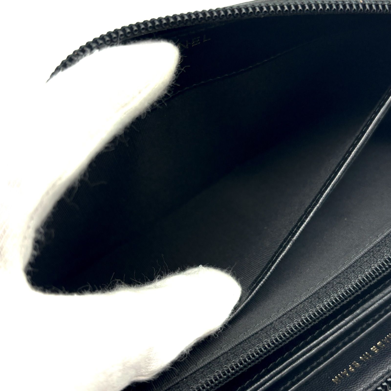 美品✨新型】シャネル 長財布 ボーイシャネル ラウンドジップ - メルカリ