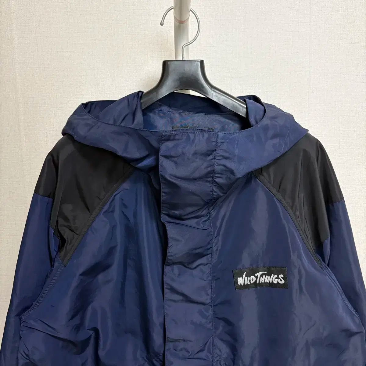 ワイルドシングス X タケオ キクチ ナイロン デナリ ウィンドブレーカー ネイビー L