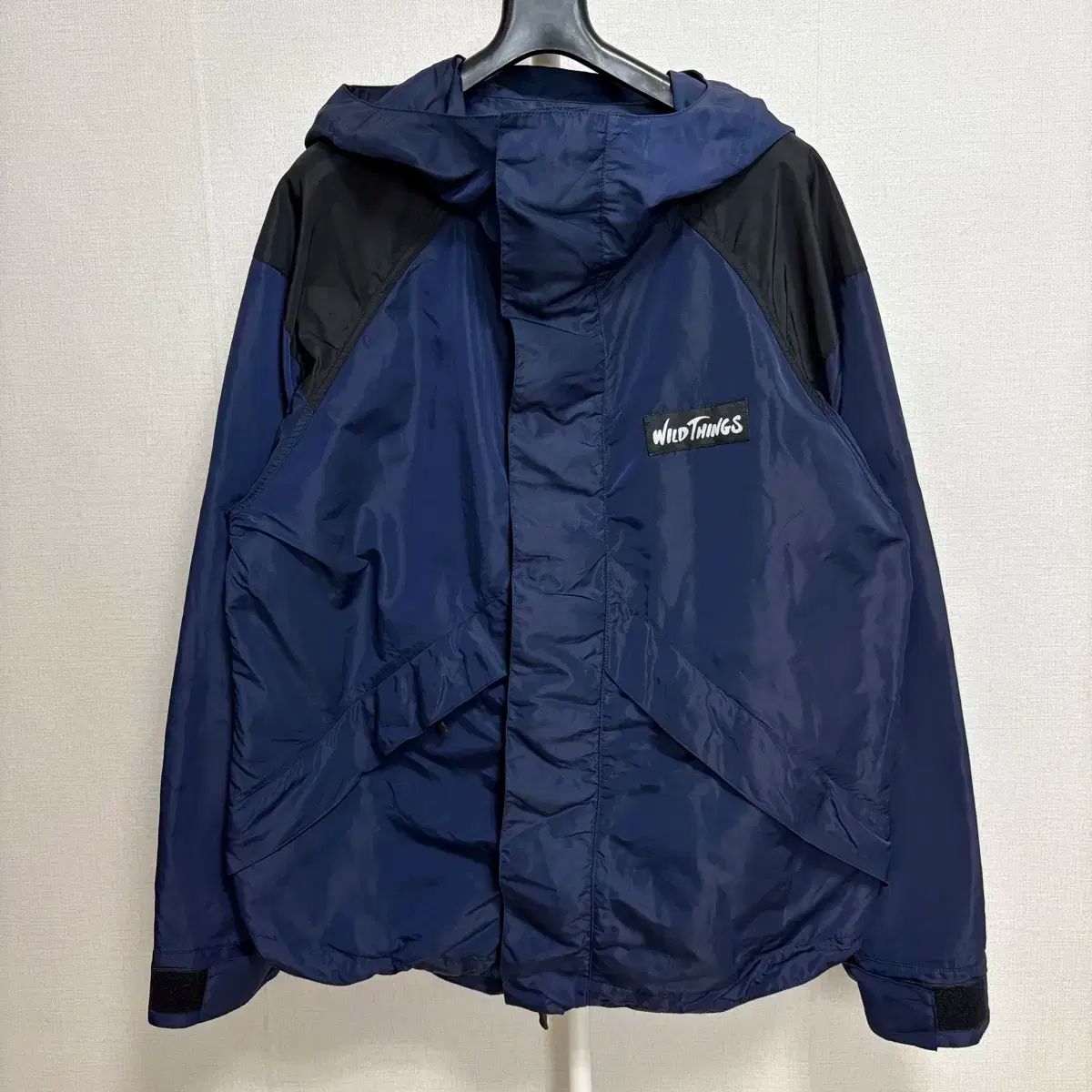 ワイルドシングス X タケオ キクチ ナイロン デナリ ウィンドブレーカー ネイビー L