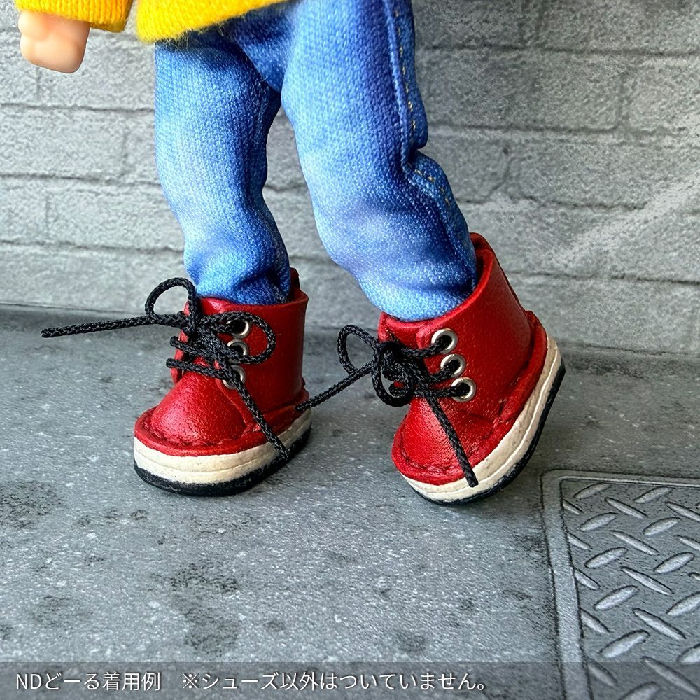オーダー品 マグネット ねんどろいどどーる オビツ11 ブーツ スニーカー 靴 受注】オビツ11・NDどーるサイズ／マグネット内蔵-レースアップブーツ