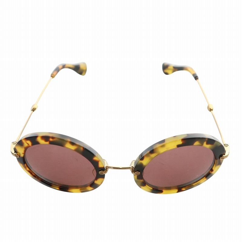 ミュウミュウ miumiu 眼鏡 サングラス メタルフレーム カラーレンズ