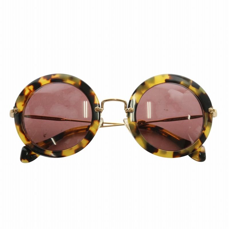 ミュウミュウ miumiu 眼鏡 サングラス メタルフレーム カラーレンズ