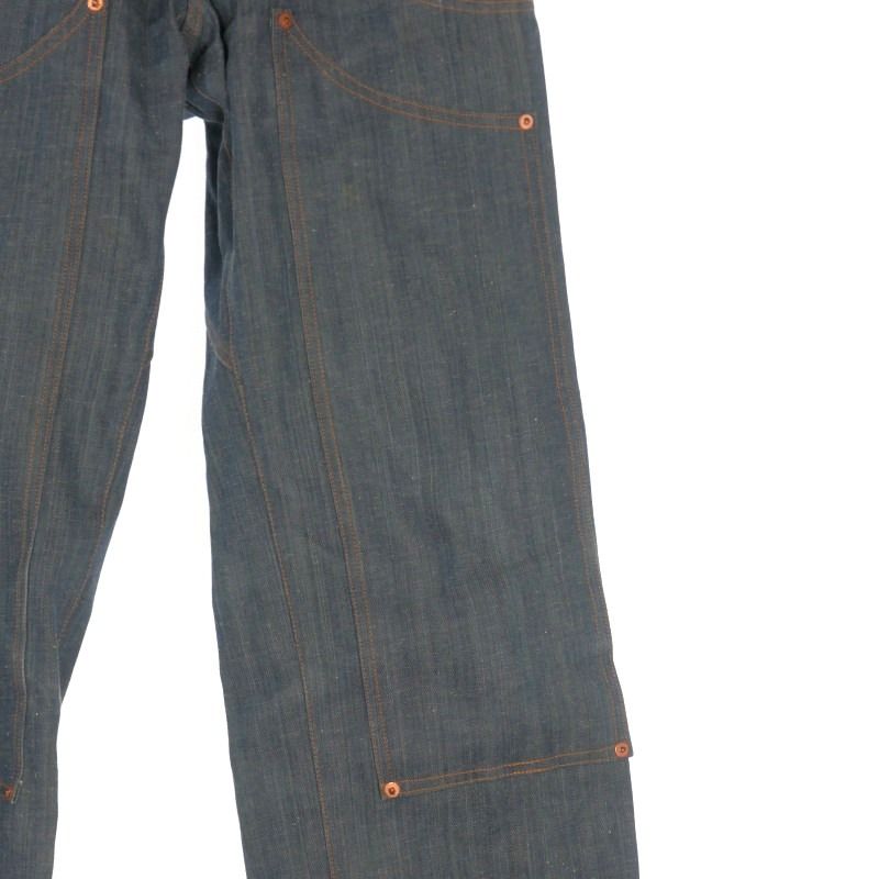 トムワークス　ダブルニーデニム　28インチ TOMWORKS(トムワークス) Wknee WORK PANTS ダブルニーデニムパンツ
