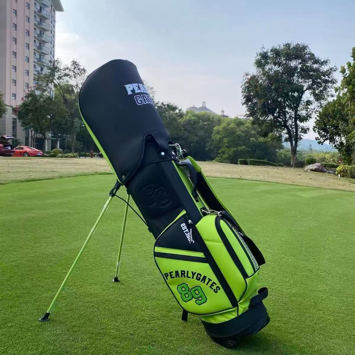PEARLY GATES 89 ゴルフスタンドバッグ 男女兼用 超軽量 防水耐磨耗