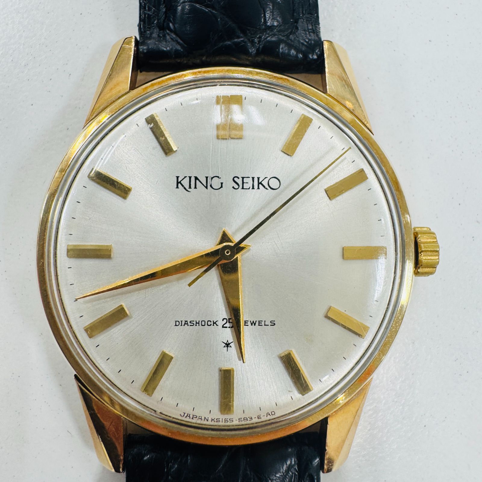 A 稼働品 KING SEIKO キングセイコー 手巻き式 腕時計 ファーストモデル アンティーク