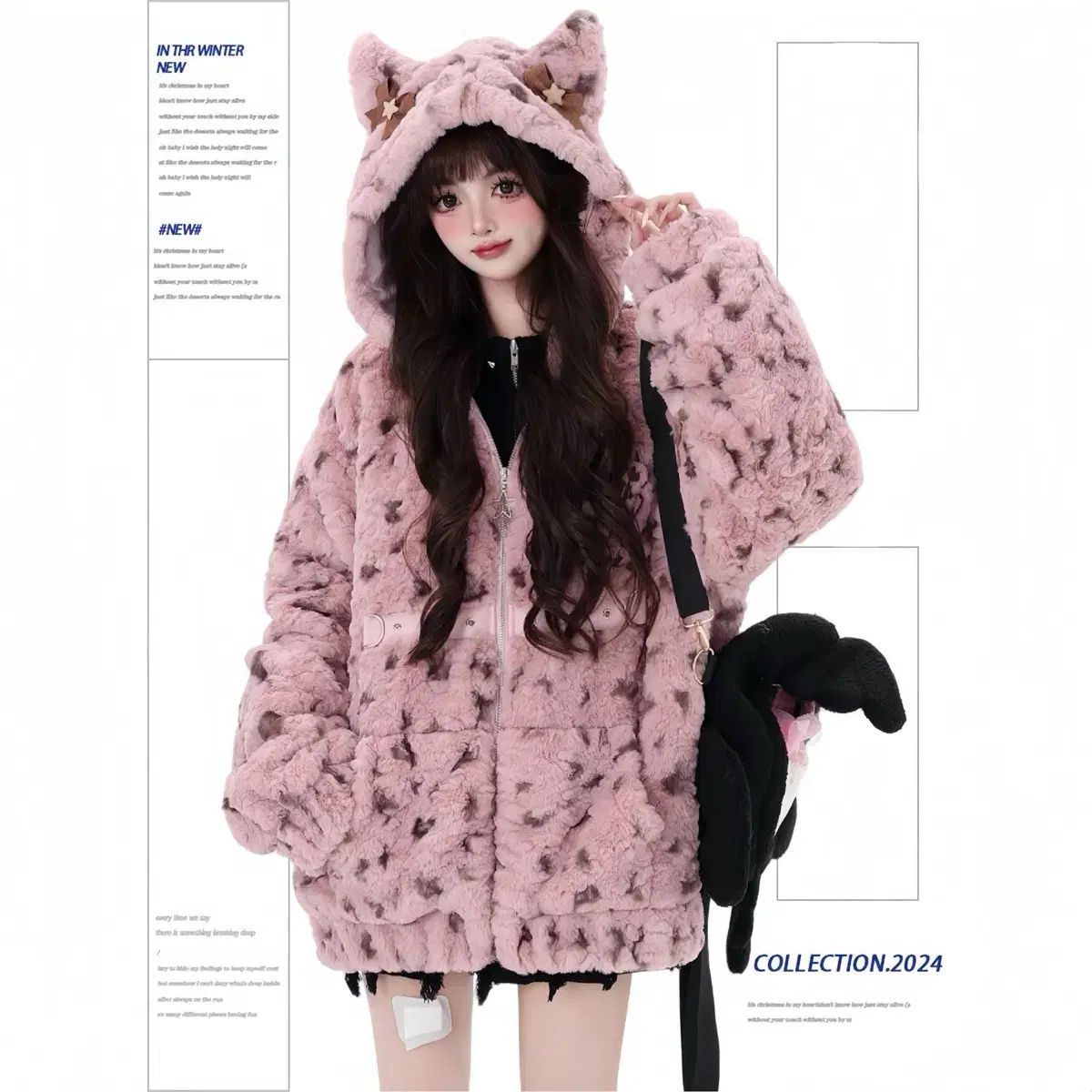 ボア シープスキン コート ダウン 2COLOR