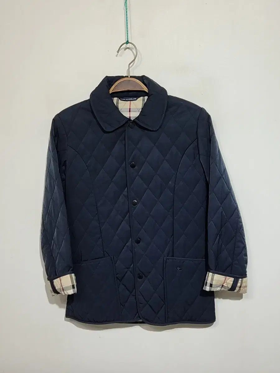 S BURBERRY バーバリー キルティングジャケット ネイビー キルティング アウター 裏地 ノヴァチェック