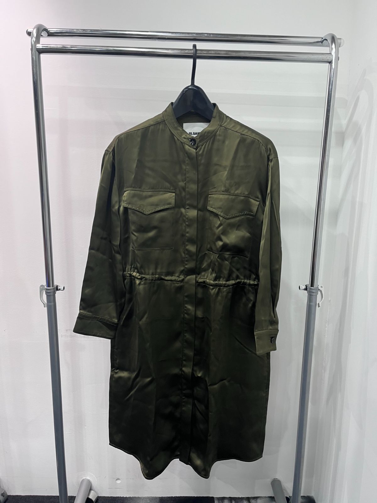 ジルサンダー サテン ワンピース 32