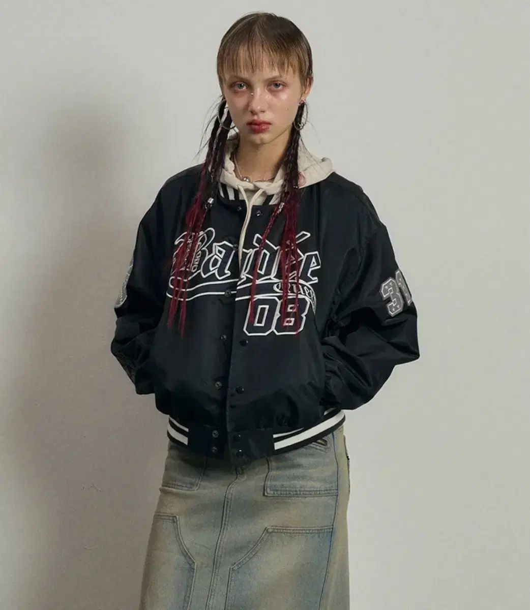 ベディー スタジャン L Varsity Baseball Jacket Black