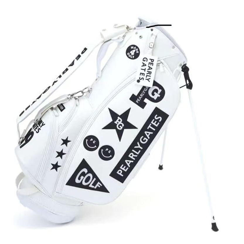 PEARLY GATES ゴルフバッグ スタンド付き男女兼用 ホワイト 即発送 PEARLY GATES ゴルフバッグ スタンド付き男女兼用 ホワイト
