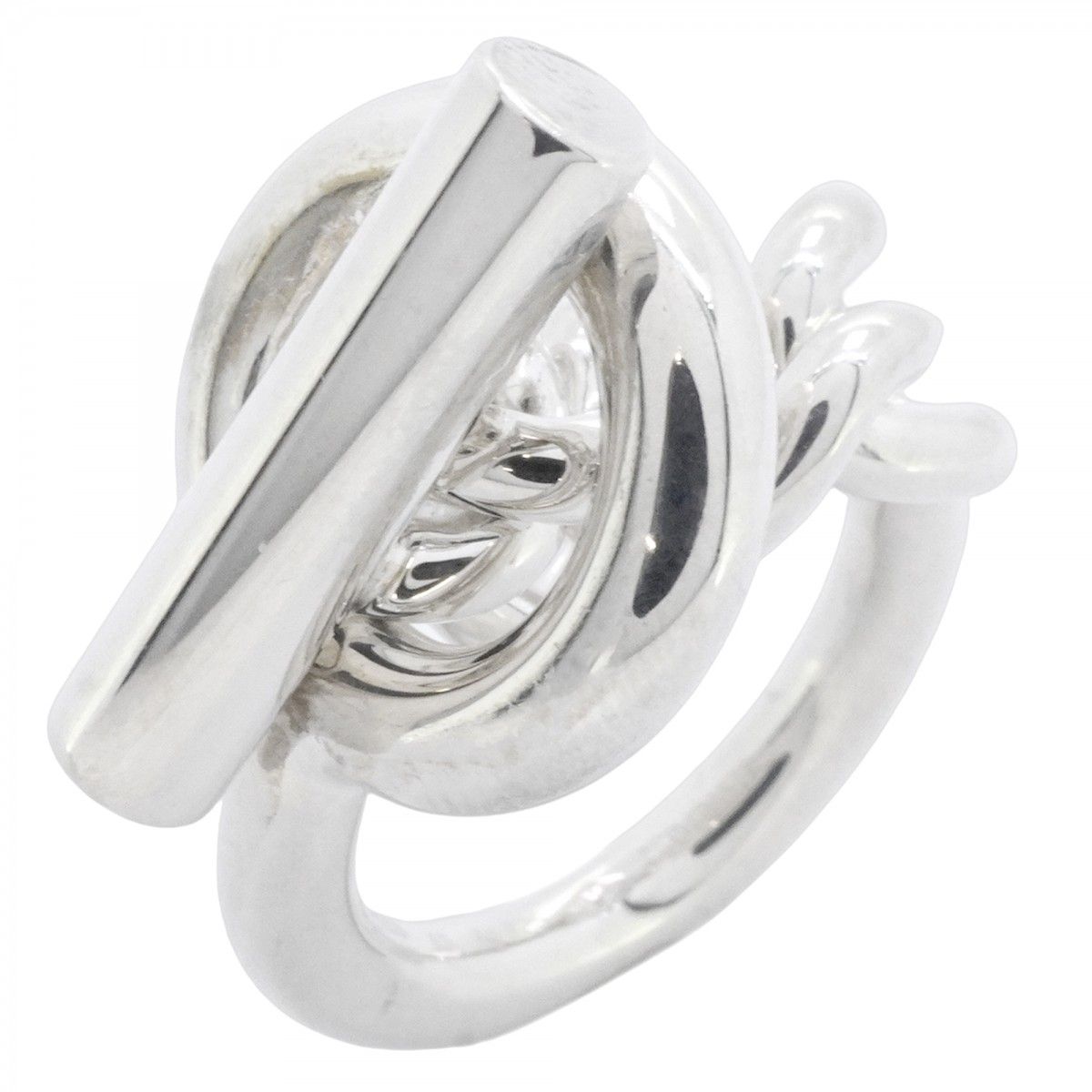 5job0053】エルメス リング クロワゼット シルバー925 ＃53【中古