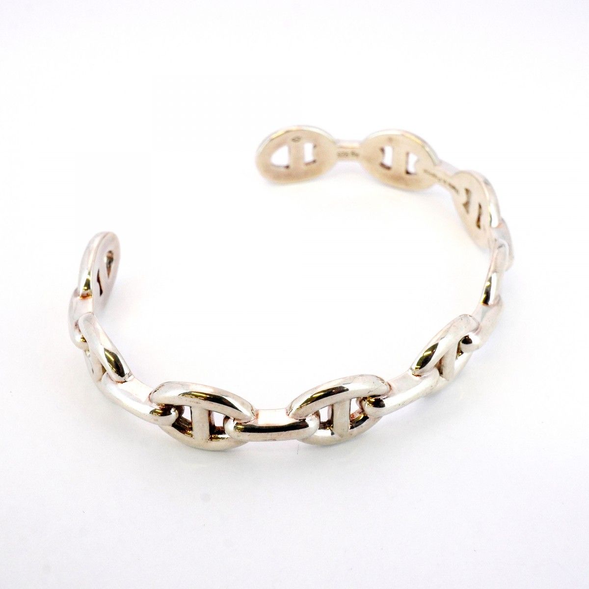 5 job 0048 エルメス バングル アンシェネ シェーヌダンクル シルバー925 メンズ レディース ユニセックス