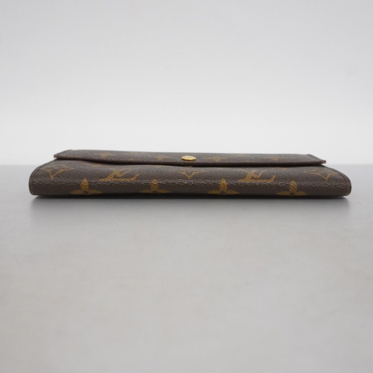 5 oc 1662 ルイヴィトン 長財布 モノグラム ポシェットポルトモネクレディ M 61725 ブラウン レディース