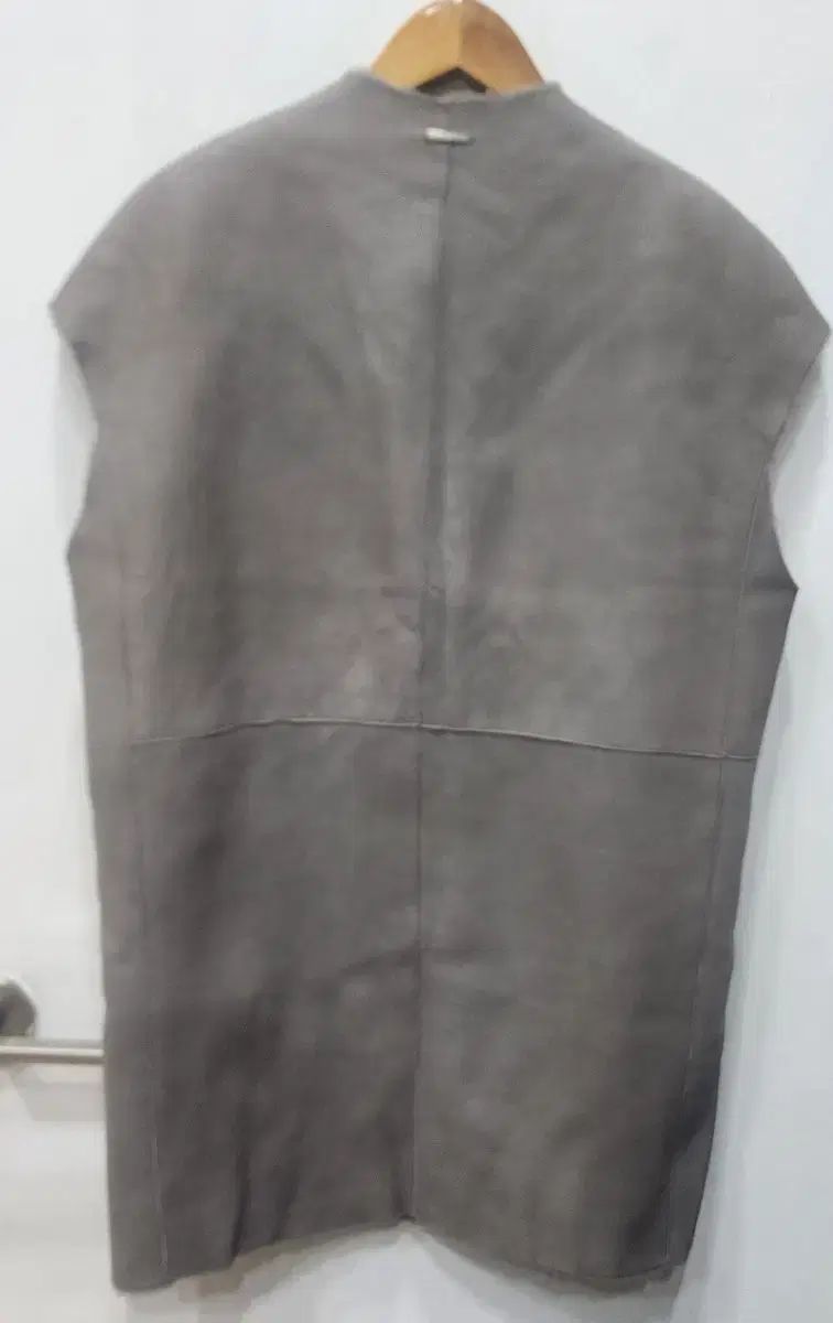 ファビアナフィリッピ Shearling 羊毛 ロングベスト リバーシブル 42